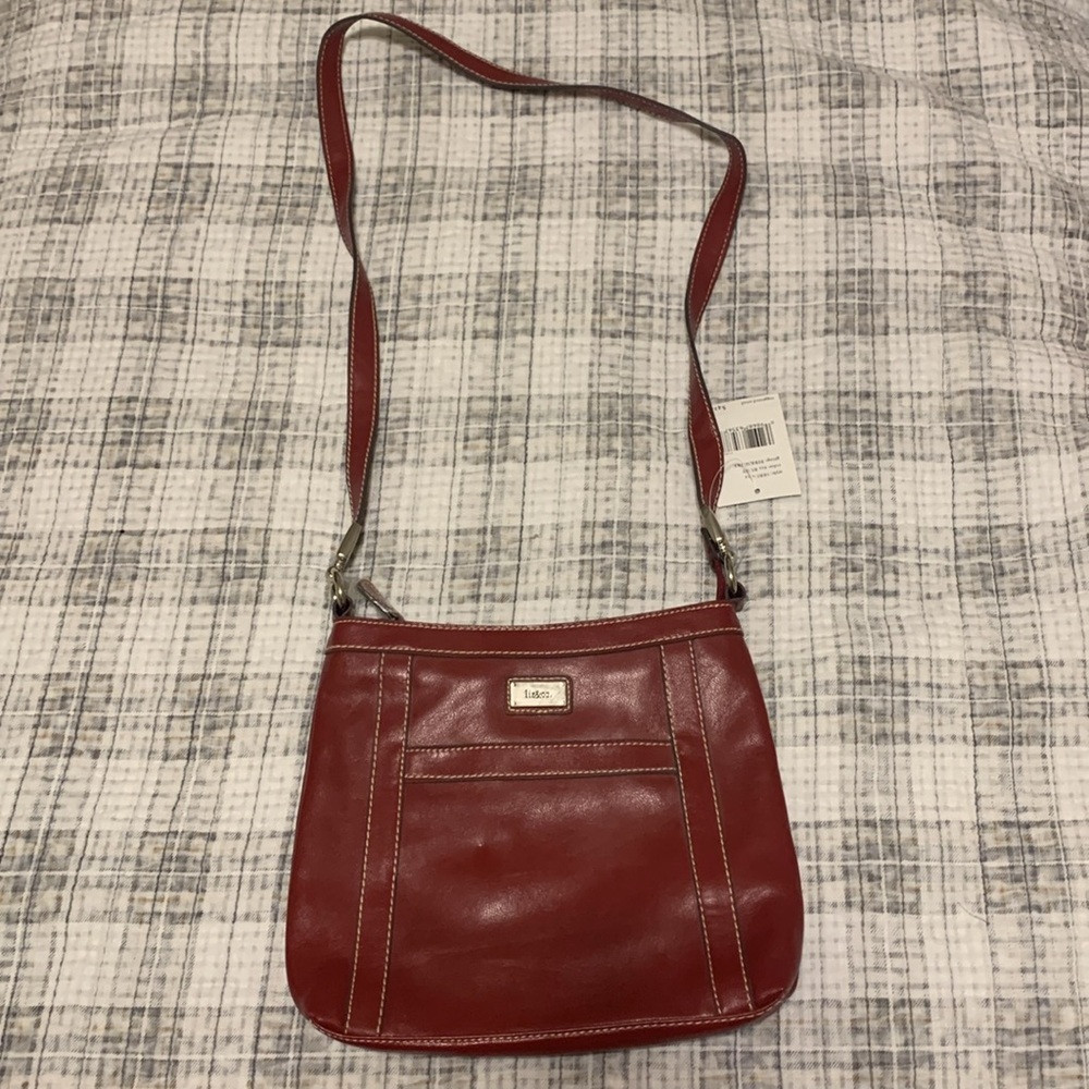 Liz & co. red shoulder bag new with tags
